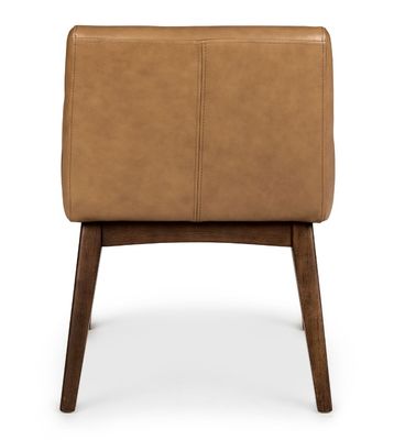 Restaurant-Esstuhl W57*D57*H76CM mit Massivholzrahmen und PU-Lederpolsterung im nordischen Modernen Stil