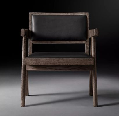 Hochwertige Hotelrestaurants Home Moderne Holz PU Stühle mit Armlehne W52*D53.3*H70CM für Wohnzimmerstuhl