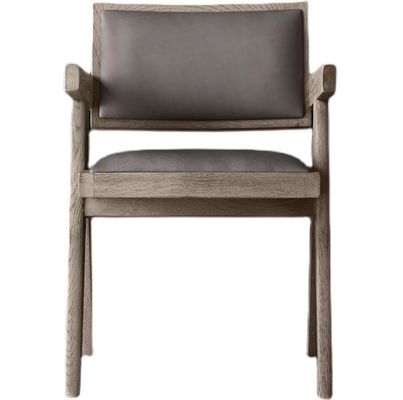 Hochwertige Hotelrestaurants Home Moderne Holz PU Stühle mit Armlehne W52*D53.3*H70CM für Wohnzimmerstuhl