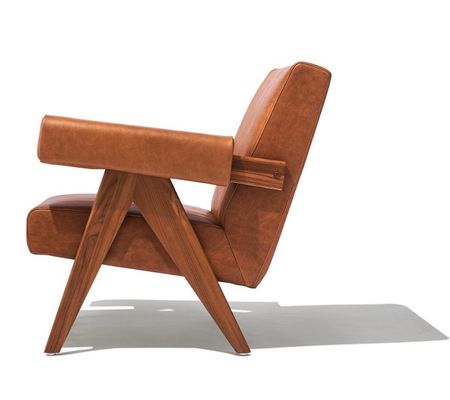 Freizeit-Lounge Sofa aus massivem Holz Stuhl mit individuellen PU-Leder und Asche Holzrahmen