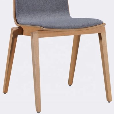 Hochrücken moderner komfortabler Stoff Samt Nordische Esstühle für Holz Restaurant Hotel Cafe Möbelstuhl