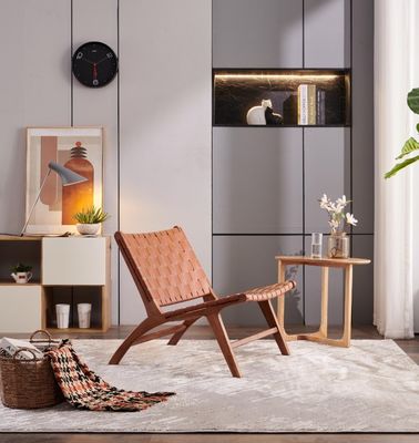Massivholz Sattel Leder Einzelzimmer Wohnzimmer Sofa Stuhl Hotel Essential