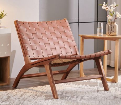 Massivholz Sattel Leder Einzelzimmer Wohnzimmer Sofa Stuhl Hotel Essential