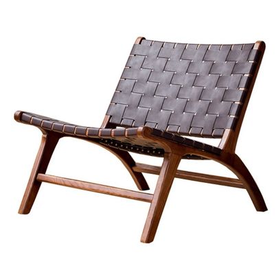 Massivholz Sattel Leder Einzelzimmer Wohnzimmer Sofa Stuhl Hotel Essential