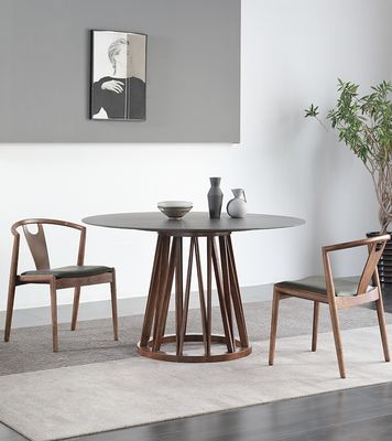 Postverpackung N Esszimmermöbel Modernes Massivholz PU-Leder/Gewebe Stapelstuhl für Restaurant und Wohnzimmer