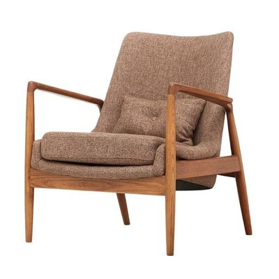 Design Moderne Freizeit Massivholz Stoff Esszimmer Restaurant Sofa Stuhl Wohnzimmer Möbel mit Armlehne für Freizeit