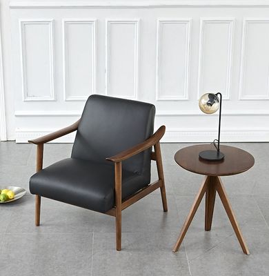 Wohnzimmer Stoff / PU Leder Freizeitstuhl mit modernem Design Stil Personalisierung