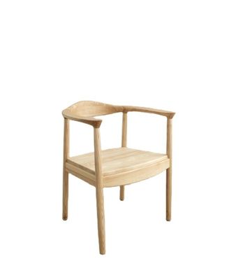 Eichenholz Stuhl Wohnzimmermöbel W55*D43*H76CM Moderne Massivholz Esszessel