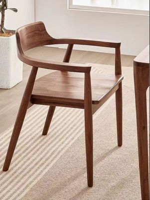 Eichenholz Stuhl Wohnzimmermöbel W55*D43*H76CM Moderne Massivholz Esszessel