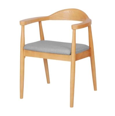 Maßgeschneiderte Farbe Moderne nordische Massivholz-Esstuhl Ashwood Rahmen Ledersitz Holzstuhl Wohnzimmermöbel