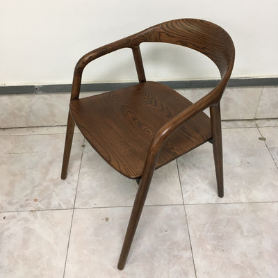 Nordic Moderne Holz PU Leder Esszimmer Holz Wohnzimmermöbel mit Armlehne für maßgeschneiderte Farbe im Bürogebäude