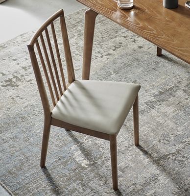 Freizeitstuhl Restaurant Massivholz Esszessel mit Design und Polsterung