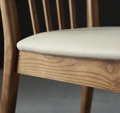 Freizeitstuhl Restaurant Massivholz Esszessel mit Design und Polsterung