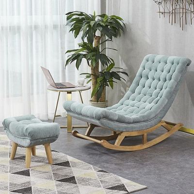 Moderne Nordische Hotel Wohnzimmermöbel Einzelsofa Stuhl mit Massivholz Samt/PU Leder im beliebten Stil