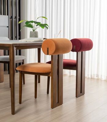 Samt-/Lammwoll-Bedeckungsmaterial Weiches Sitz Esszimmer Stuhl für Hausmöbel Wohnzimmer und Hotel Modernes Musterdesign