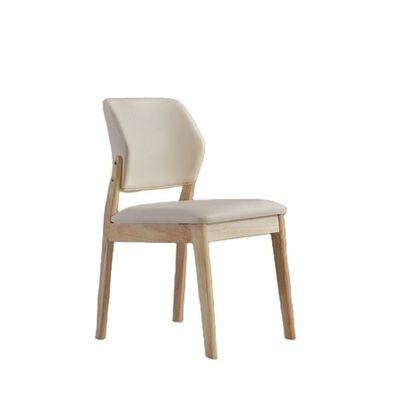 PU Leder Massivholzrahmen Nitrolacquer Finish Esszessel für Esszimmer Restaurant Wohnzimmer Möbel und Hotel