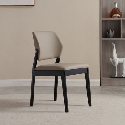 PU Leder Massivholzrahmen Nitrolacquer Finish Esszessel für Esszimmer Restaurant Wohnzimmer Möbel und Hotel