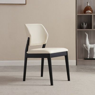 PU Leder Massivholzrahmen Nitrolacquer Finish Esszessel für Esszimmer Restaurant Wohnzimmer Möbel und Hotel