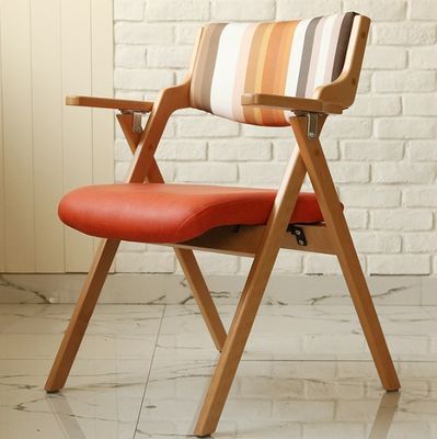 Klappstuhl Stoff Eichenholz Metall Klappstühle Esszimmer für Veranstaltungen W50*D60*H82CM Esszimmermöbel