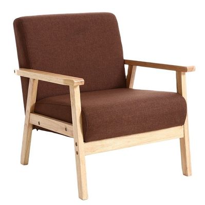 Modernes Design Nitrolacquer Finish Holzsofa Stuhl für Wohnzimmer