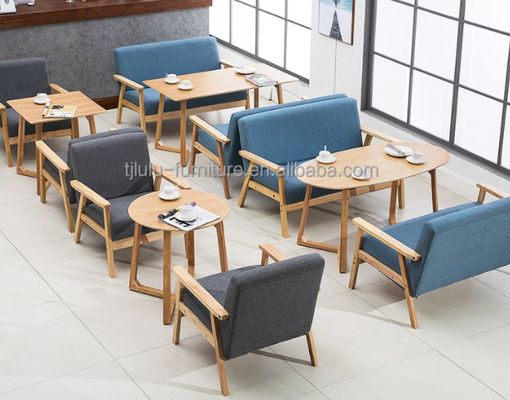 Modernes Design Nitrolacquer Finish Holzsofa Stuhl für Wohnzimmer