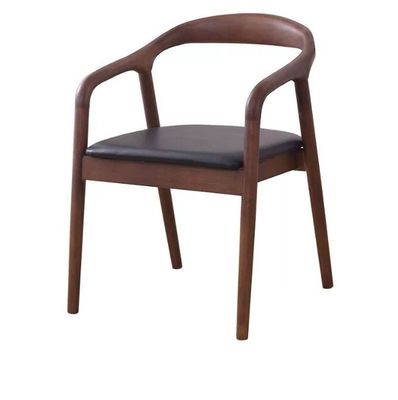 Moderne Pu-Leder Holzstühle Stühle für Hotel Wohnzimmer Möbel Esszimmer Stühle Massivholz Spezifischer Esszimmerstuhl