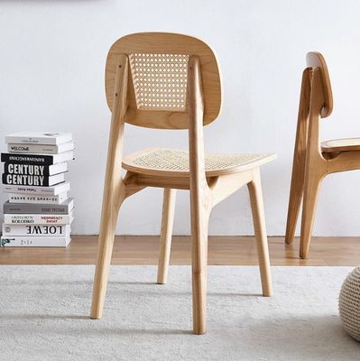 Moderne Rattan-Esstuhl für Hotel Luxus-Hausmöbel in Oak Natural