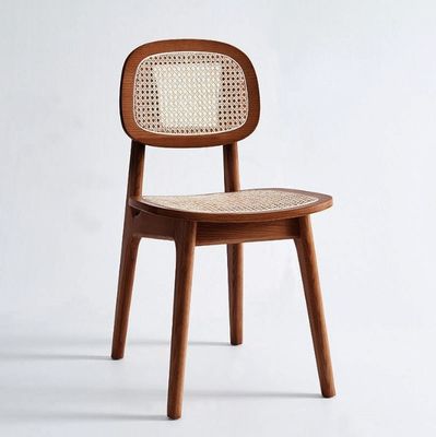 Moderne Rattan-Esstuhl für Hotel Luxus-Hausmöbel in Oak Natural