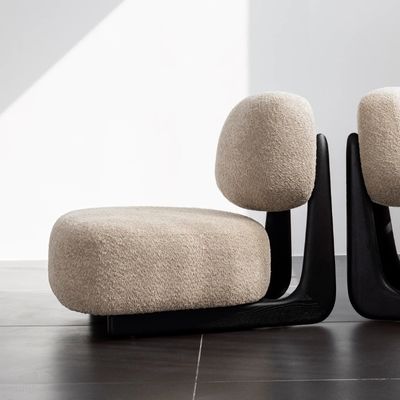 Massivholz Freizeit-Lounge Stoff Wohnzimmer Möbel Sofa Nordic Chair 50pcs Moderne Holzsofa Stuhl Polster Stuhl
