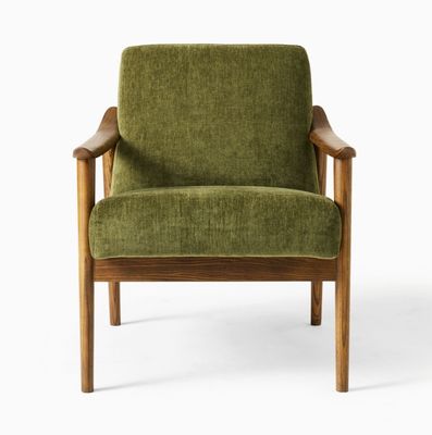 Komfort und Eleganz in Ihr Wohnzimmer mit Massivholz Freizeit-Lounge Holzsofa Stuhl W67*D79*H78 CM