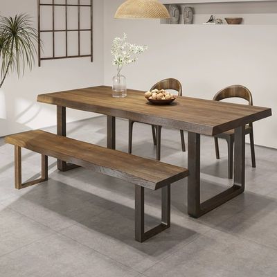 Japanische Luxus Sitze Esszimmer Möbel Tisch Rechteckiger Massivholz Esstisch Set ohne Falte Villa für Villa