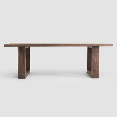 Japanische Luxus Sitze Esszimmer Möbel Tisch Rechteckiger Massivholz Esstisch Set ohne Falte Villa für Villa