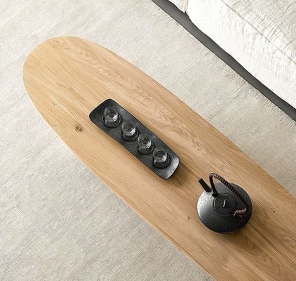 Moderne Nordic Holz Kaffeetafel für das Wohnzimmer ohne Falten in Walnussfarbe