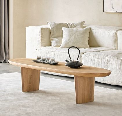 Moderne Nordic Holz Kaffeetafel für das Wohnzimmer ohne Falten in Walnussfarbe