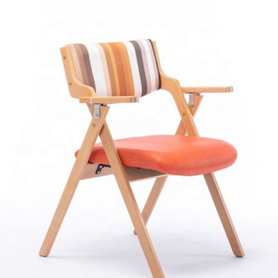Nordic Classical Morden Holz Klapparm Freizeit Speisestuhl Funktion Speisesaal W45cm*D51cm*H83cm für Wohnzimmer