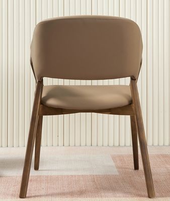 2023 Modern Design Massivholz PU Leder Esszimmer Armstuhl für Cafés Geben Sie Ihrem Restaurant Charme