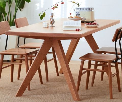 Holztische und Stühle aus Holz für Restaurants Rechteckholz Set von Esstisch im modernen Design