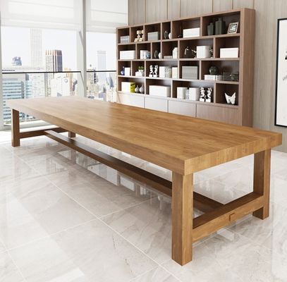 Nordic Luxury Modern Home Restaurant Esszimmer Möbel Set Robustes Kiefern-Bedeckungsmaterial für das Haus Holz Esstisch