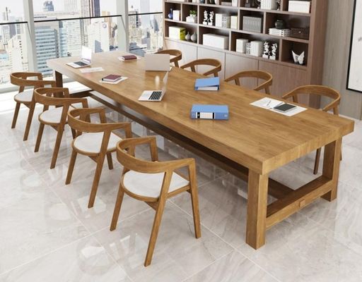 Nordic Luxury Modern Home Restaurant Esszimmer Möbel Set Robustes Kiefern-Bedeckungsmaterial für das Haus Holz Esstisch