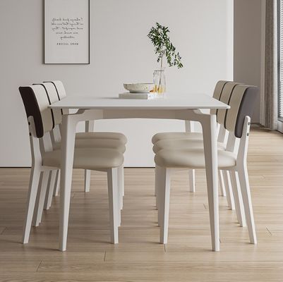 Hotel Speisestühle W47*D48*H86CM Morden Nordic PU Leder Holzstuhl für Speisesaal Möbel Polster