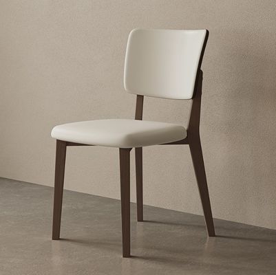 Hotel Speisestühle W47*D48*H86CM Morden Nordic PU Leder Holzstuhl für Speisesaal Möbel Polster