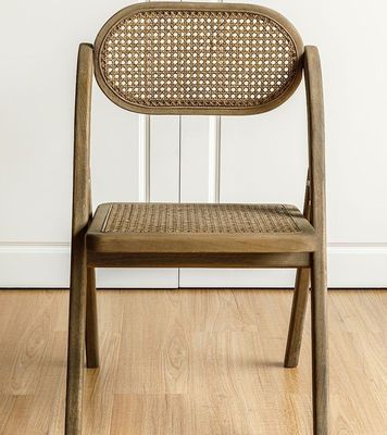 Faltbarer Rattan-Stuhl für Büro-Essen und Hochzeiten KEIN Faltbarer Massivholz-Stil