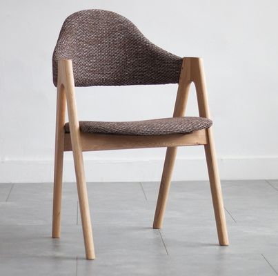 Postverpackung Nordischer Stil Stoffkünstler Zuhause Freizeit Massivholz Esszessel mit Gummiholzrahmen