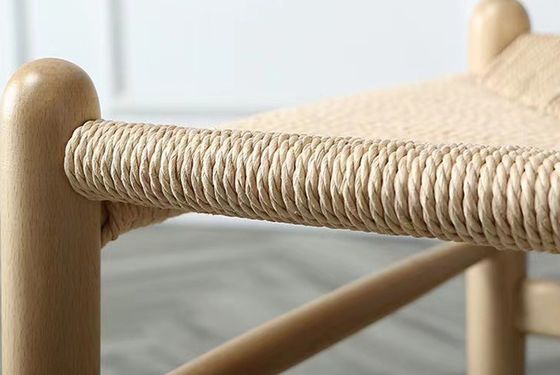 Robuste und vielseitige Massivholz PU-Ledergewebe Natürliche Kunststoff-Rattan-Probe mit Nitrolacquer-Finixierung