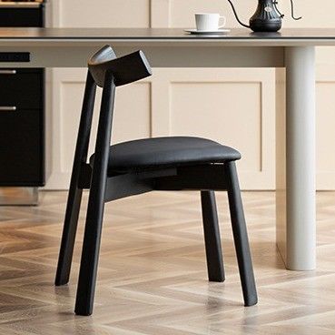 Gewebe/Schaumsponge-Bedeckungsmaterial Nordischer Stil Paddel Freizeit Café Esszessel Zuhause Polsterstuhl Massivholzstuhl