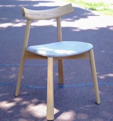 Gewebe/Schaumsponge-Bedeckungsmaterial Nordischer Stil Paddel Freizeit Café Esszessel Zuhause Polsterstuhl Massivholzstuhl