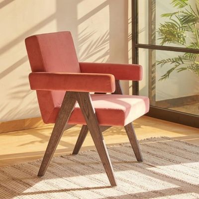 Abnehmbare Abdeckung Wohnzimmerstuhl Stoff Kaffeehaus Polster Sessel Holzrahmen Esszessel Kaffeestuhl Sofa Stuhl