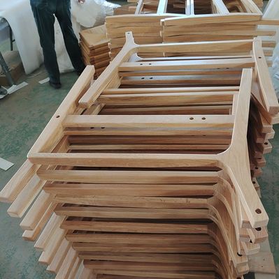 Natürliche Design Eichenholz Gewebte Schnur Armlehnen Sofa Stühle für die Küche Massivholzmöbel im Küchenstil