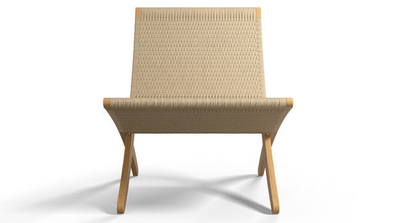 Esstischstuhl Nordische Lounge Massivholzstuhl Design Klassisches Gewebtes Seil Nicht faltbar