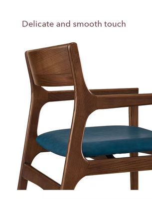 Moderner Holzdesign-Stil PU-Lederstuhl für Hotel Speisesaal